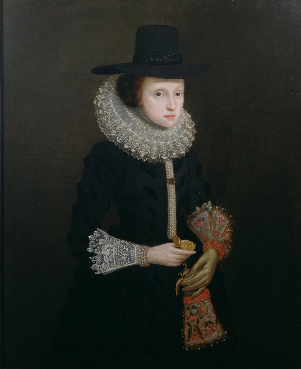 Hester Crispen muotokuva (syntynyt Irlannista), n. 1620 tekijältä English School
