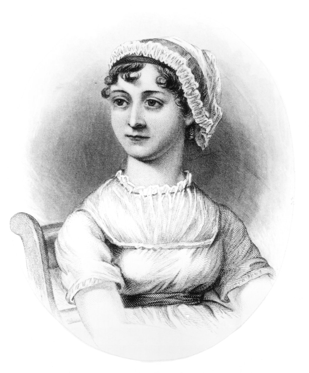 Jane Austenin (1775-1817) muotokuva tekijältä English School