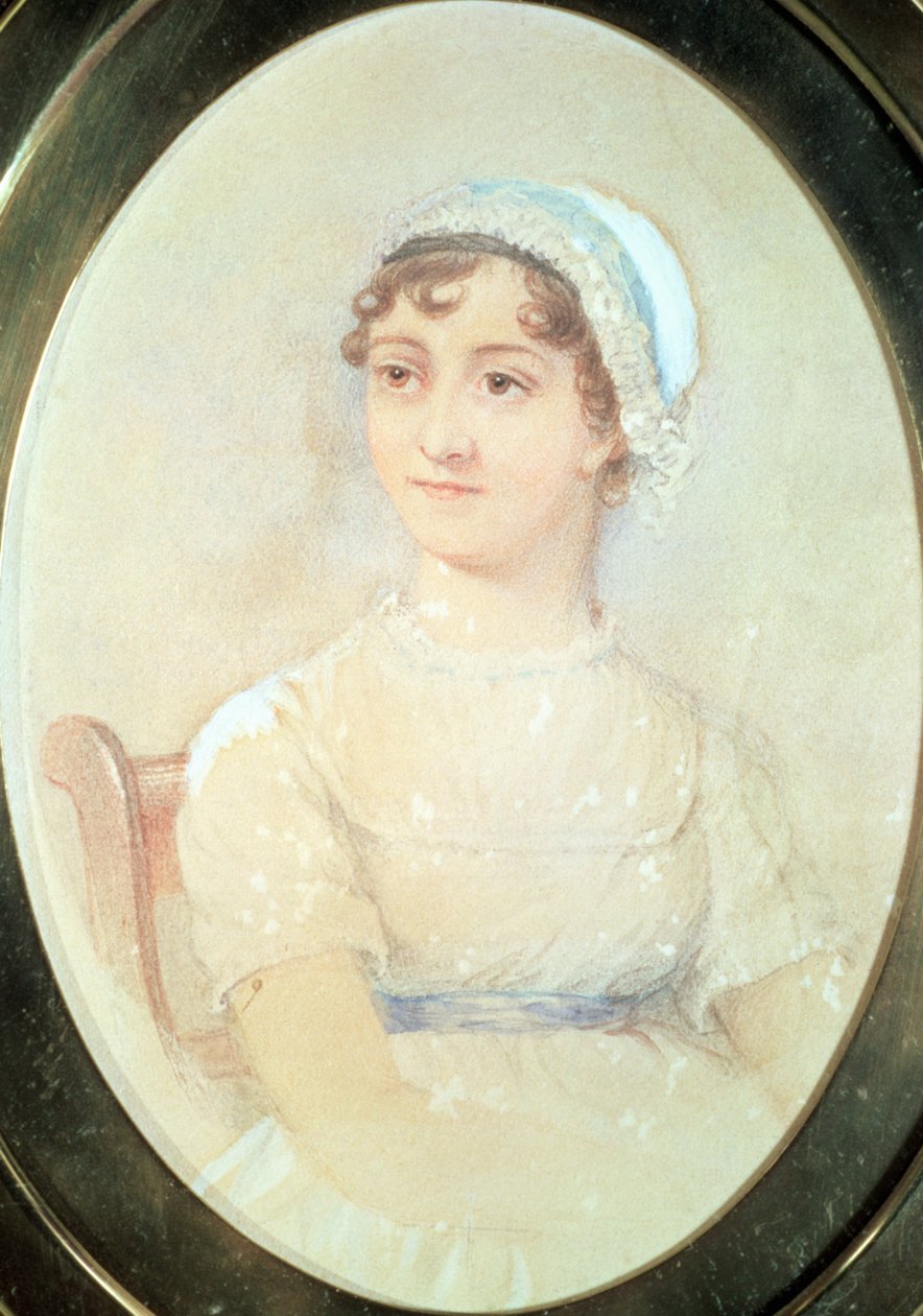 Jane Austenin (1775-1817) muotokuva tekijältä English School