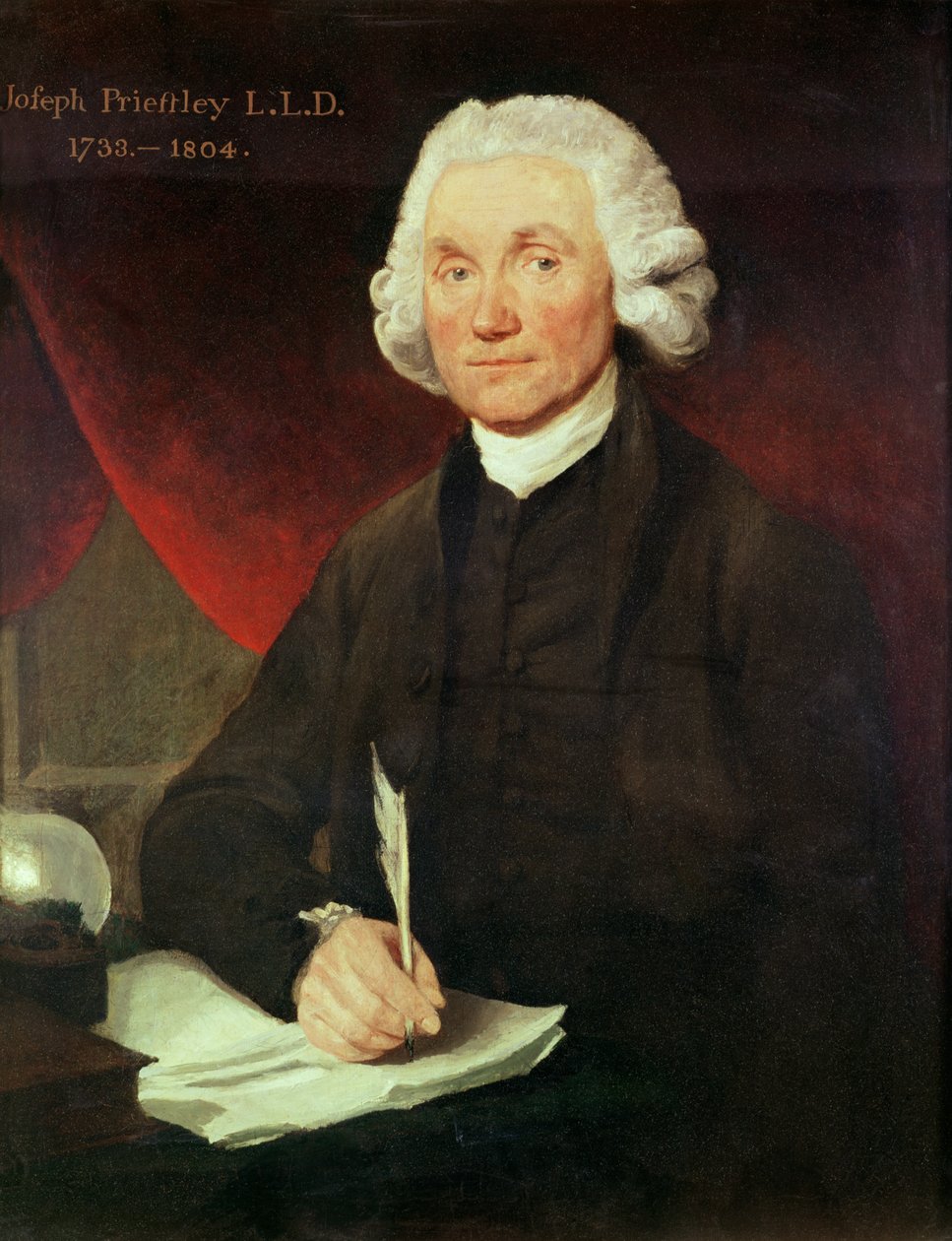 Joseph Priestleyn (1733-1804) muotokuva tekijältä English School