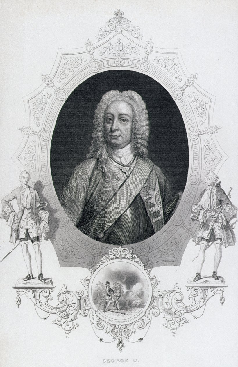 Kuningas Yrjö II:n (1683-1760) muotokuva tekijältä English School