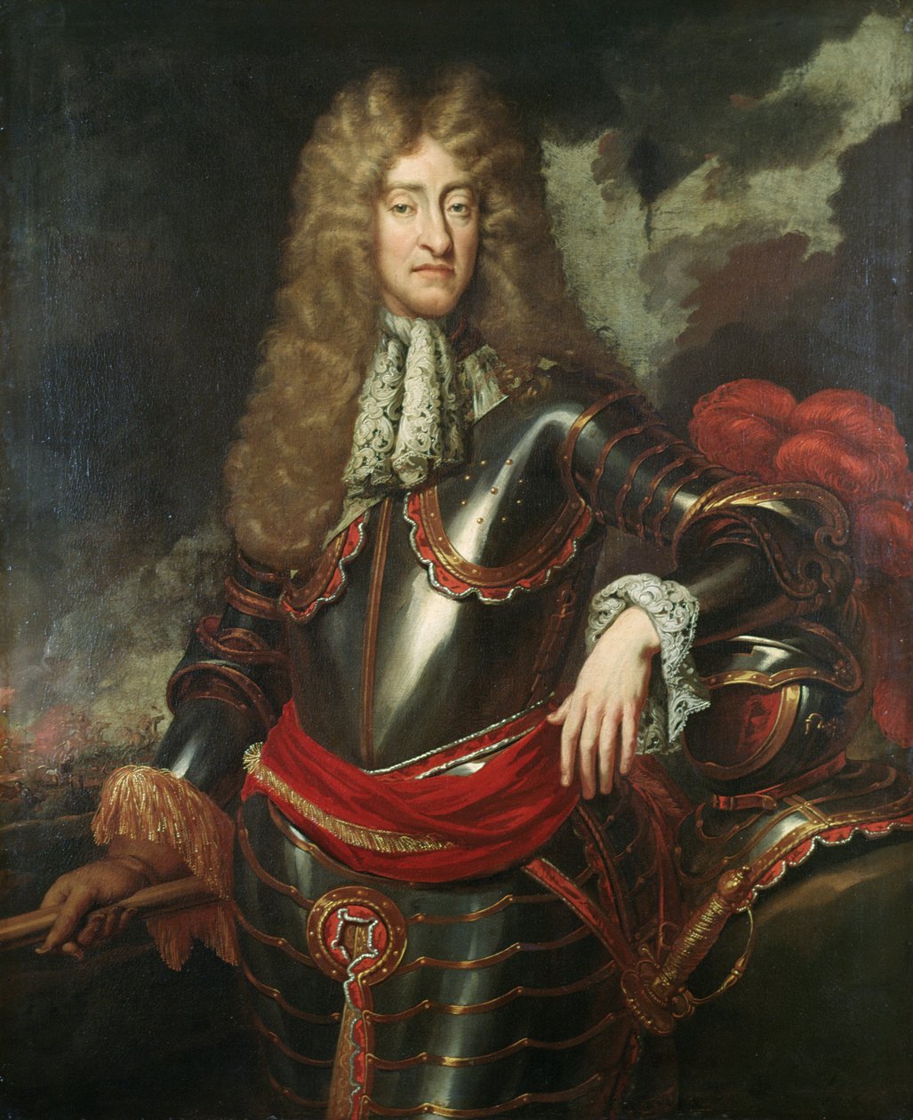 Kuningas Jaakob II:n muotokuva, n. 1690 tekijältä English School