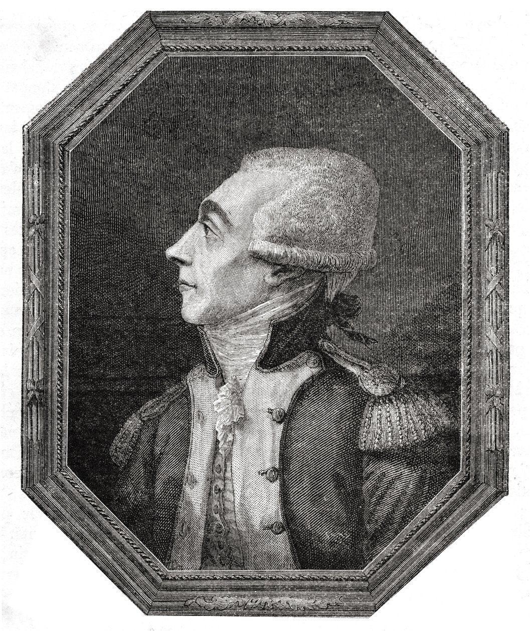 Muotokuva Marie-Joseph-Paul-Yves-Roch-Gilbert du Motier de La Fayettesta (1757-1834) tekijältä English School