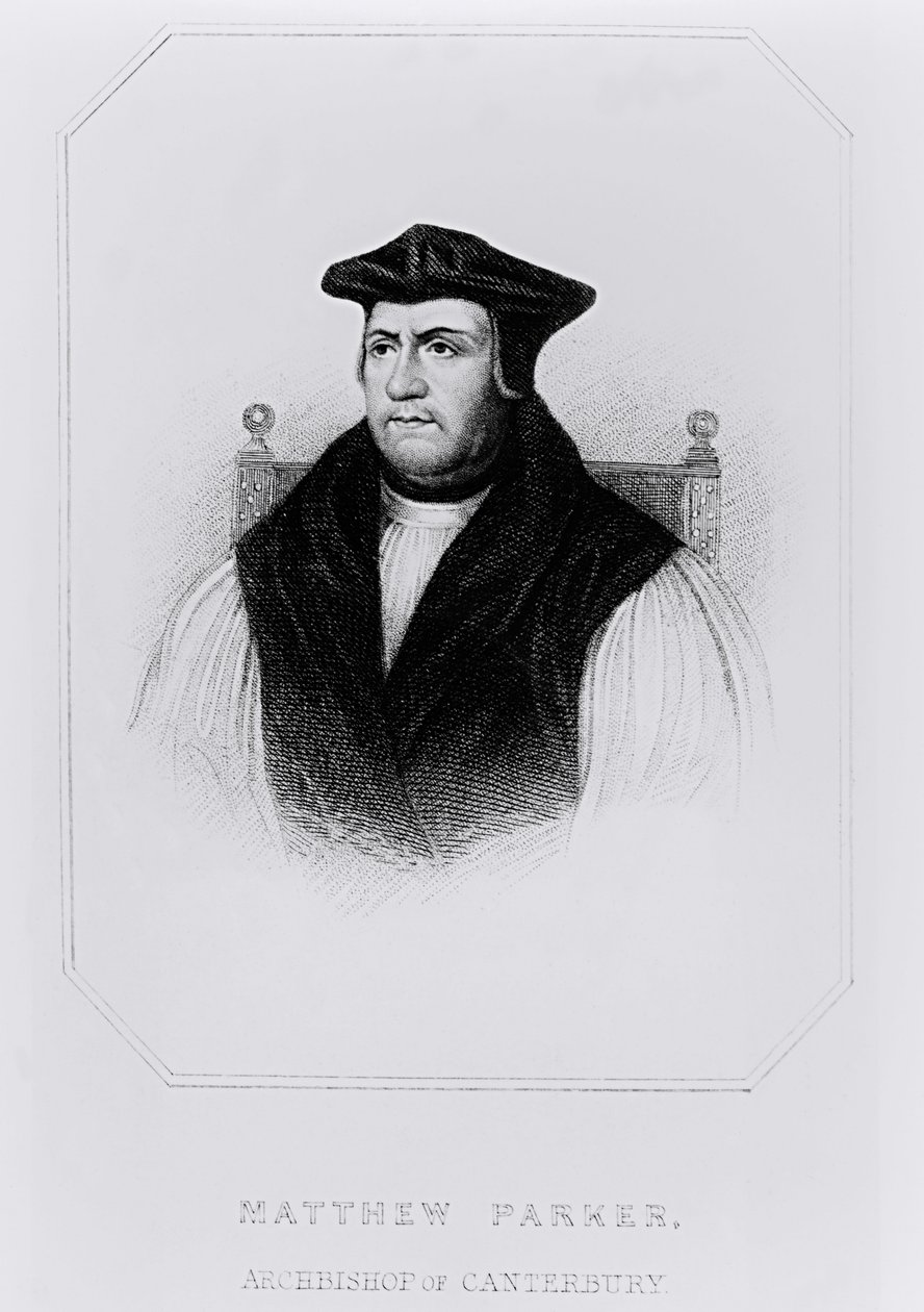 Matthew Parkerin (1504-75) muotokuva "Lodge