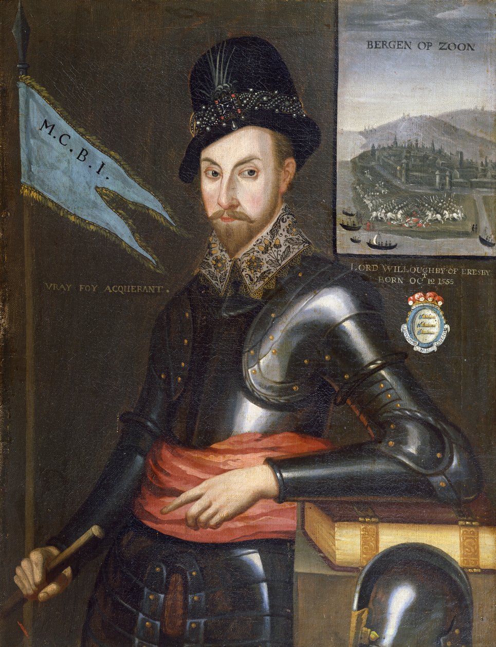 Peregrine Bertien muotokuva, 13. Baron Willoughby de Eresby (1555-1601) tekijältä English School