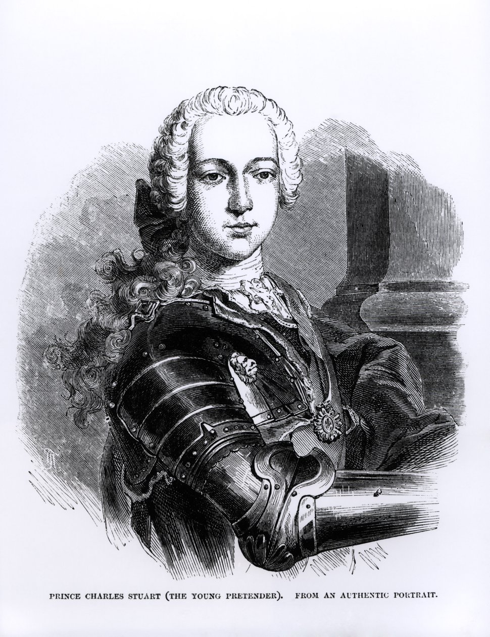Prinssi Charles Edward Stuartin (1720-88) muotokuva Nuori teeskentelijä tekijältä English School
