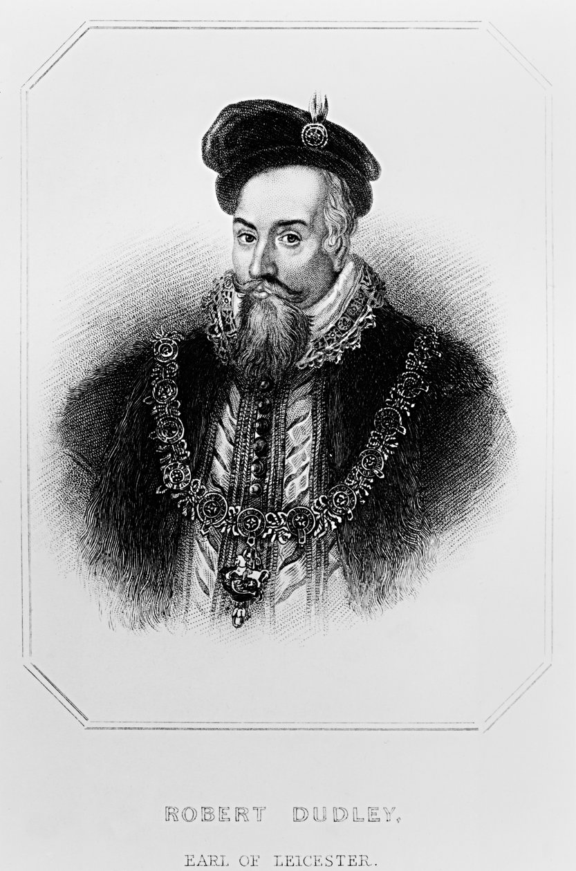 Robert Dudleyn (1532-88) muotokuva Leicesterin 1. jaarlista, "Lodge