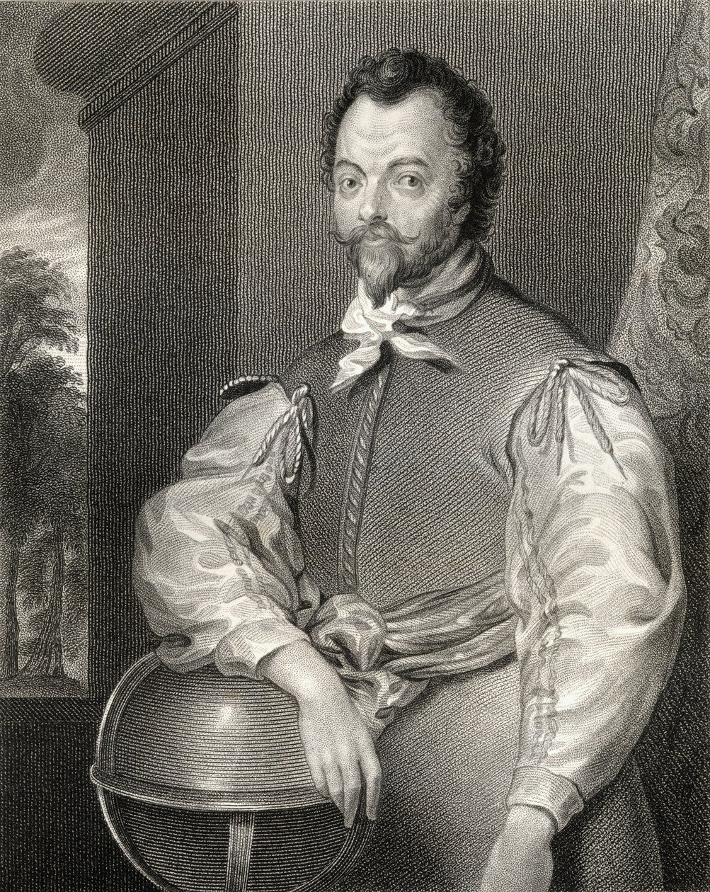 Sir Francis Draken (154043-1596) muotokuva "Lodge