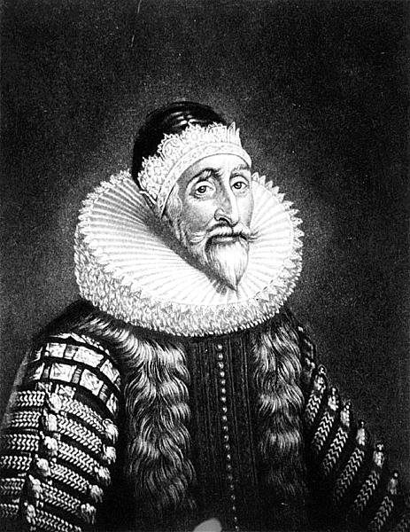 Muotokuva Sir John Cokesta (1563-1644) Richard Earlomin (1743-1822) ja Charles Turnerin (n. 1773-1857) kaiverrettu kirjasta Illustrious Characters in British History (mezzotint) tekijältä English School