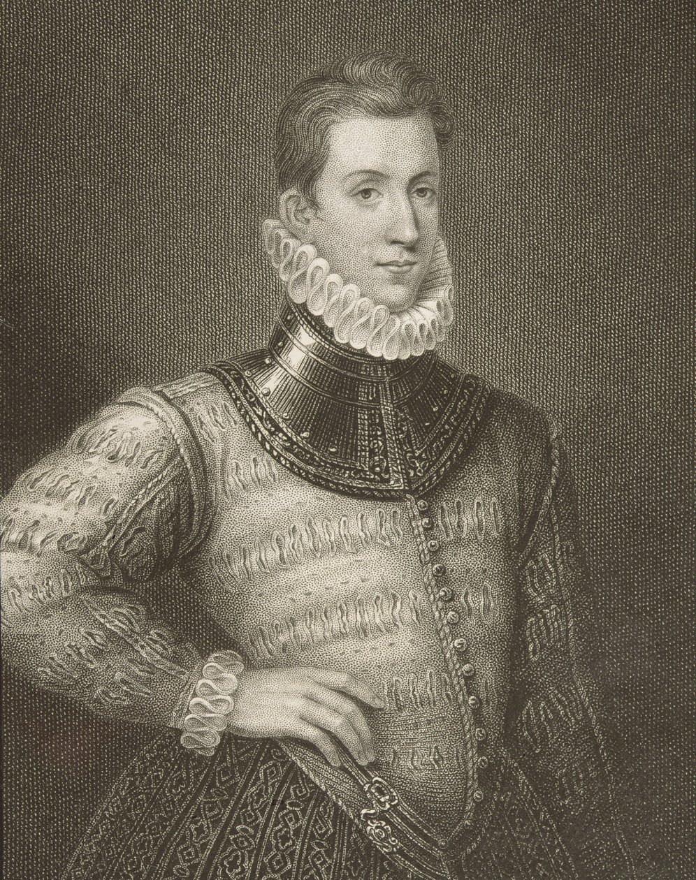 Sir Philip Sidneyn (1554-1586) muotokuva "Lodge