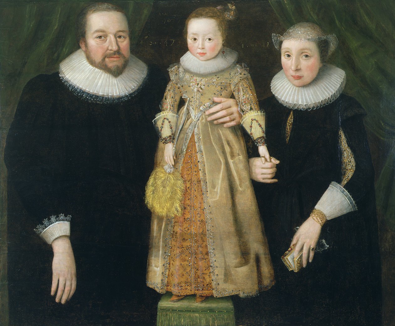Perheen muotokuva, 1627 (paneeli) tekijältä English School