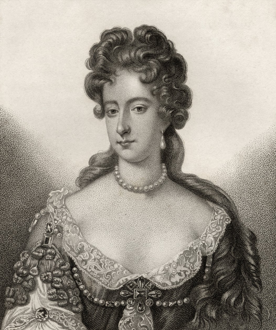 Kuningatar Mary II, Bocquetin kaivertama, kuvitus 