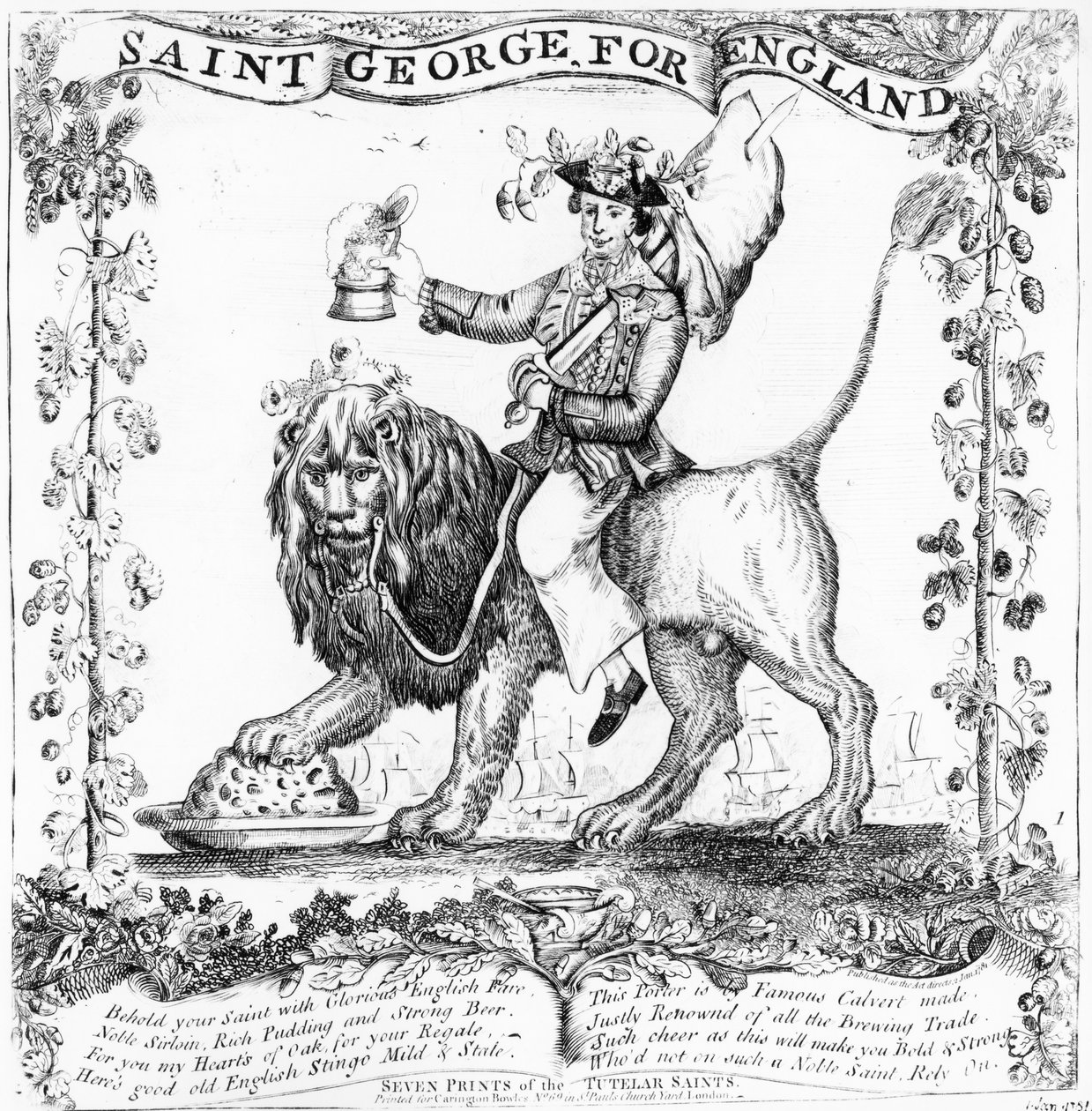 Saint George Englannissa, 1781 tekijältä English School