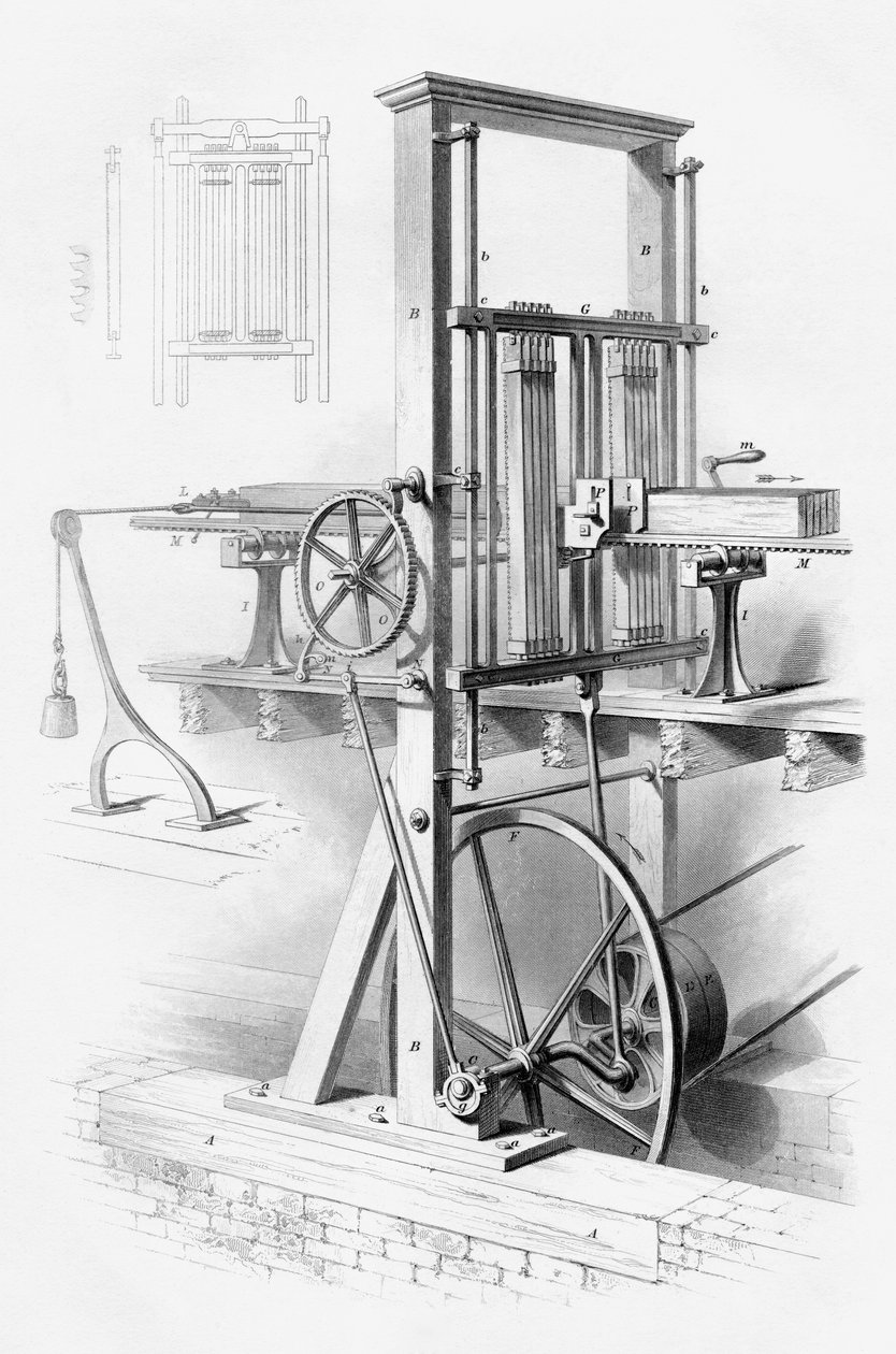 Saha, Charles Tomlinsonin "Cyclopaedia of Useful Arts and Manufactures" -teoksesta. tekijältä English School