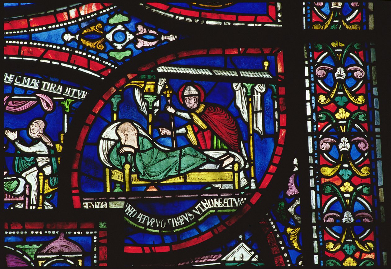 Kohtaus St. Thomas a Becketin elämästä, Trinity Chapel Windows, n. 1220 tekijältä English School