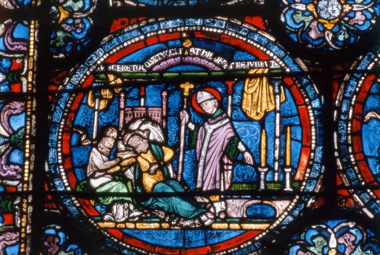 Kohtaus St. Thomas a Becketin elämästä, Trinity Chapel Windows, n. 1220 tekijältä English School