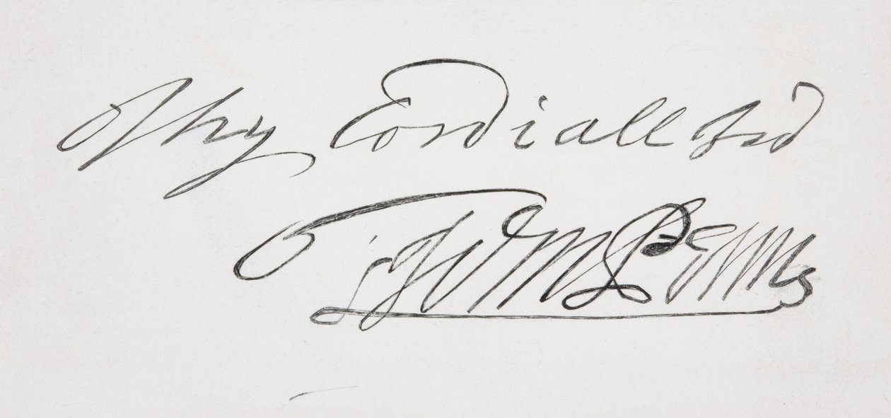 William Pennin allekirjoitus tekijältä English School