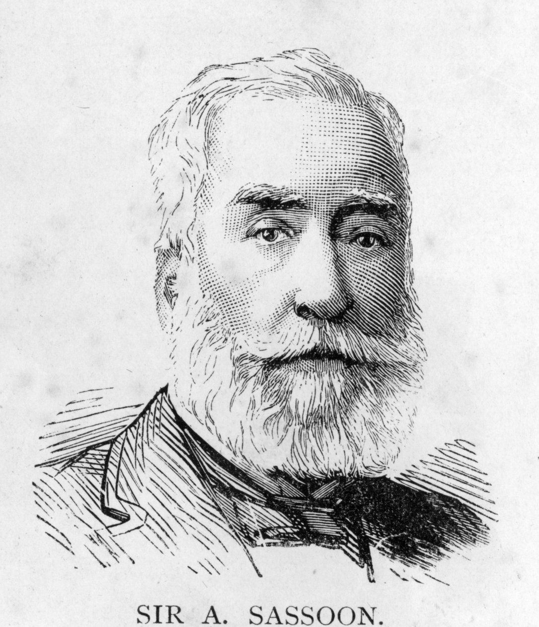 Sir Albert Sassoon, n. 1890 (Russell und Sonsin kuvan jälkeen) tekijältä English School