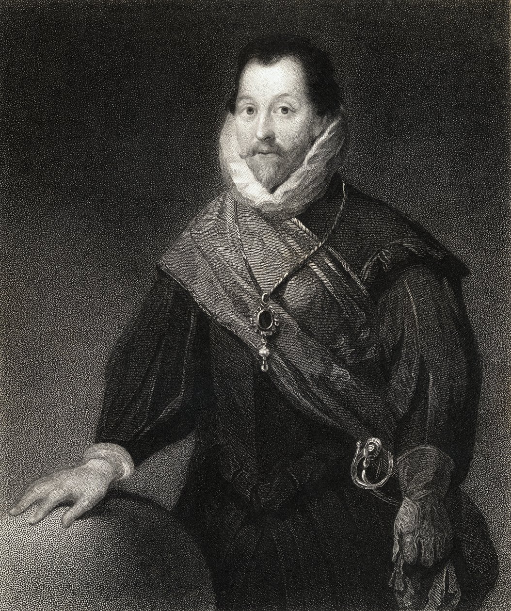 Sir Francis Drake (15403-96) The Gallery of Portraitsista, julkaistu 1833 tekijältä English School