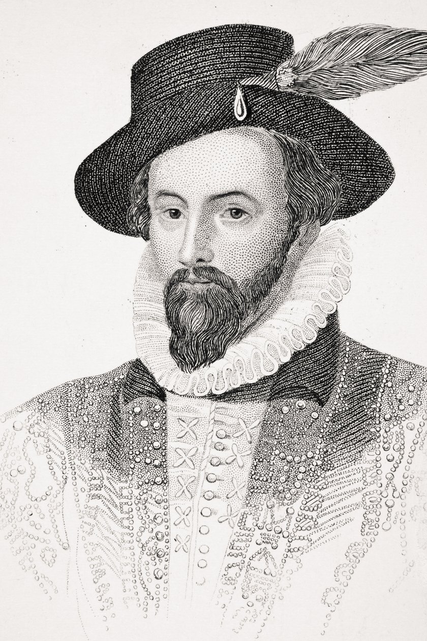 Sir Walter Raleigh, lordi Broughamin kuvitus "Old England