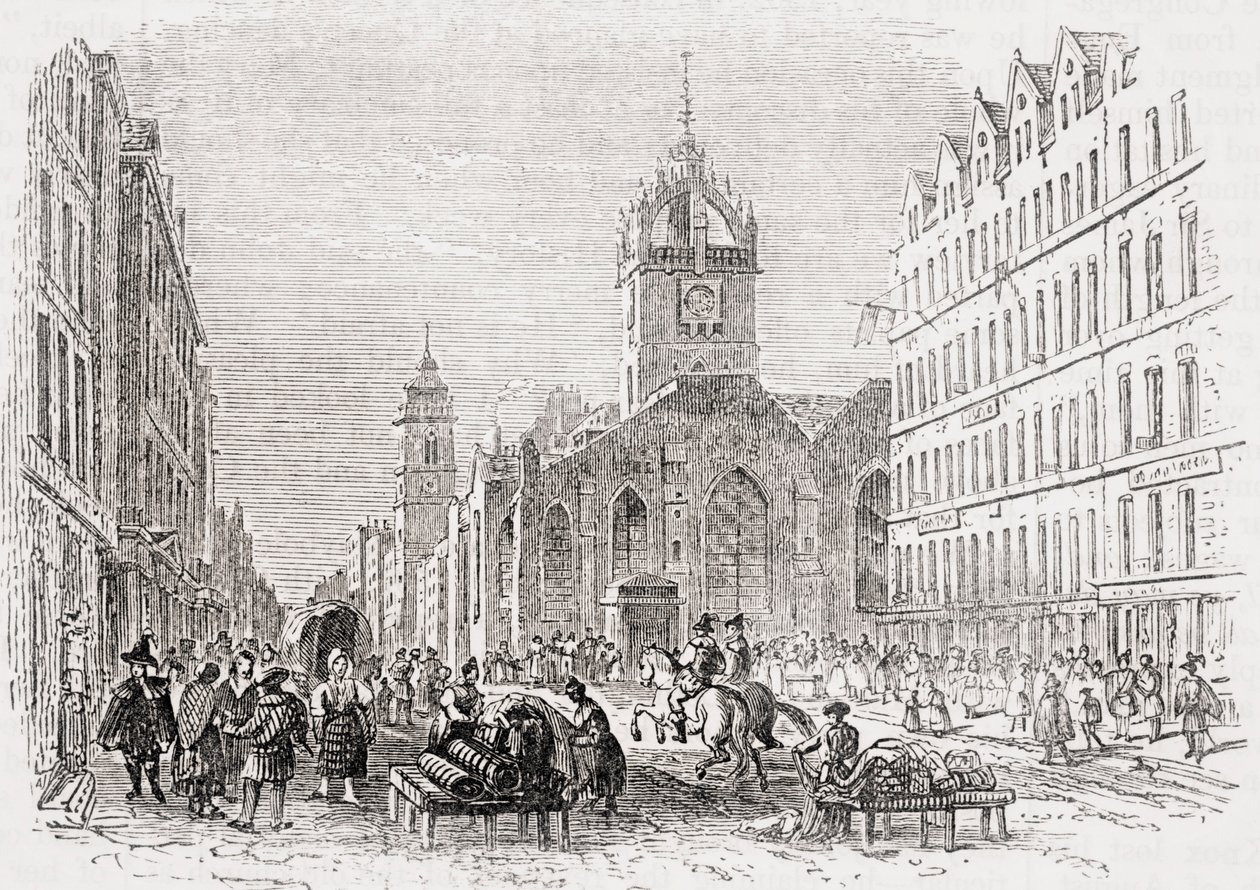 St Giles and the Old Tron Church, Edinburgh 1600-luvulla, Lord Broughamin ja muiden teoksesta "Old England