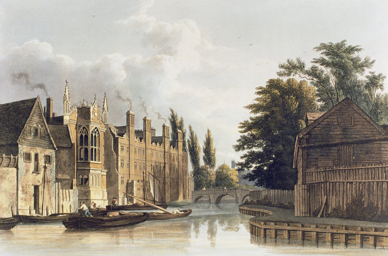 St. Johns College, Cambridge Fishers Lanelta, levy R. Ackermannin A History of Cambridgesta, 1815 tekijältä English School
