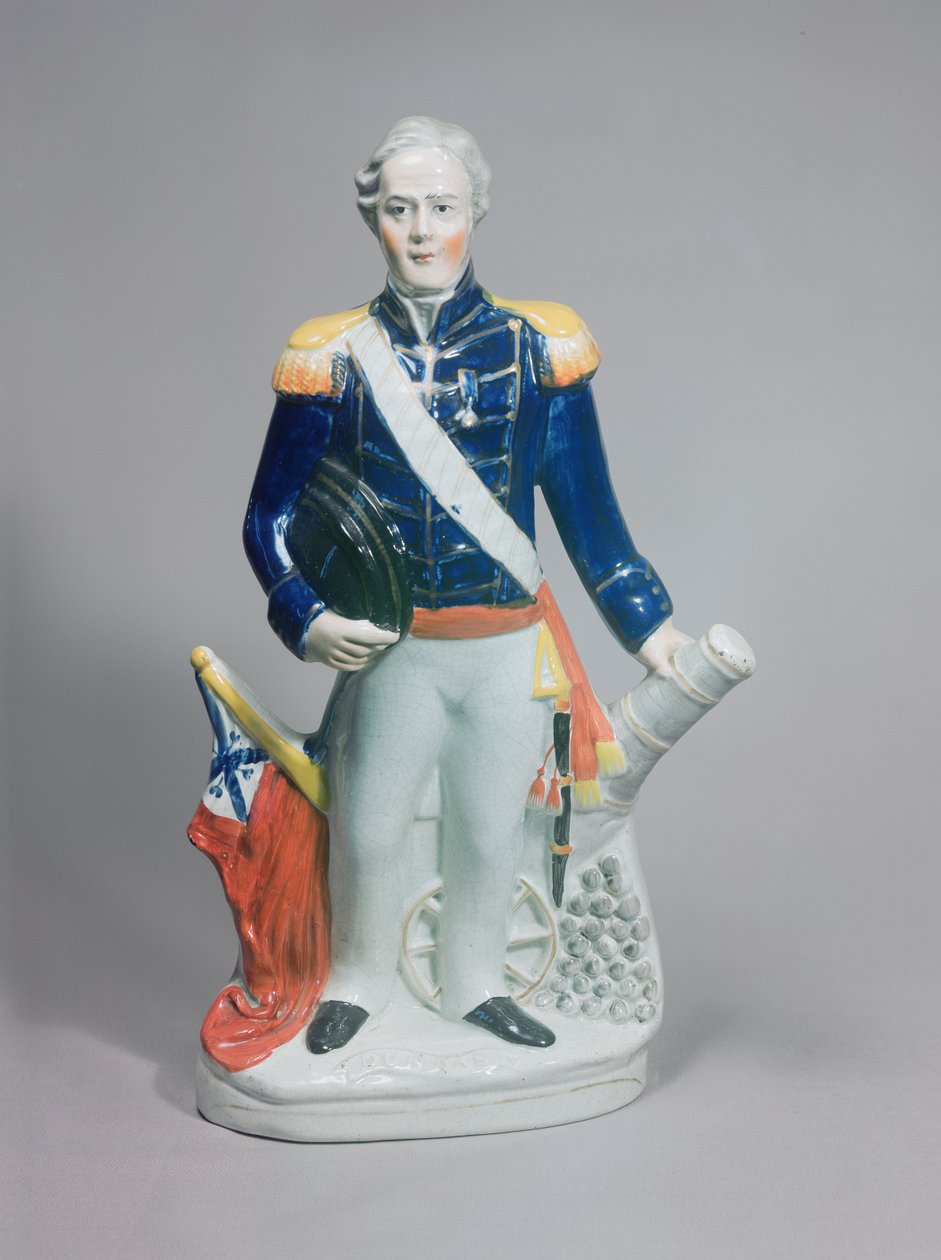 Sir James Dundasin Staffordshire-hahmo, n. 1854 (keraaminen) tekijältä English School