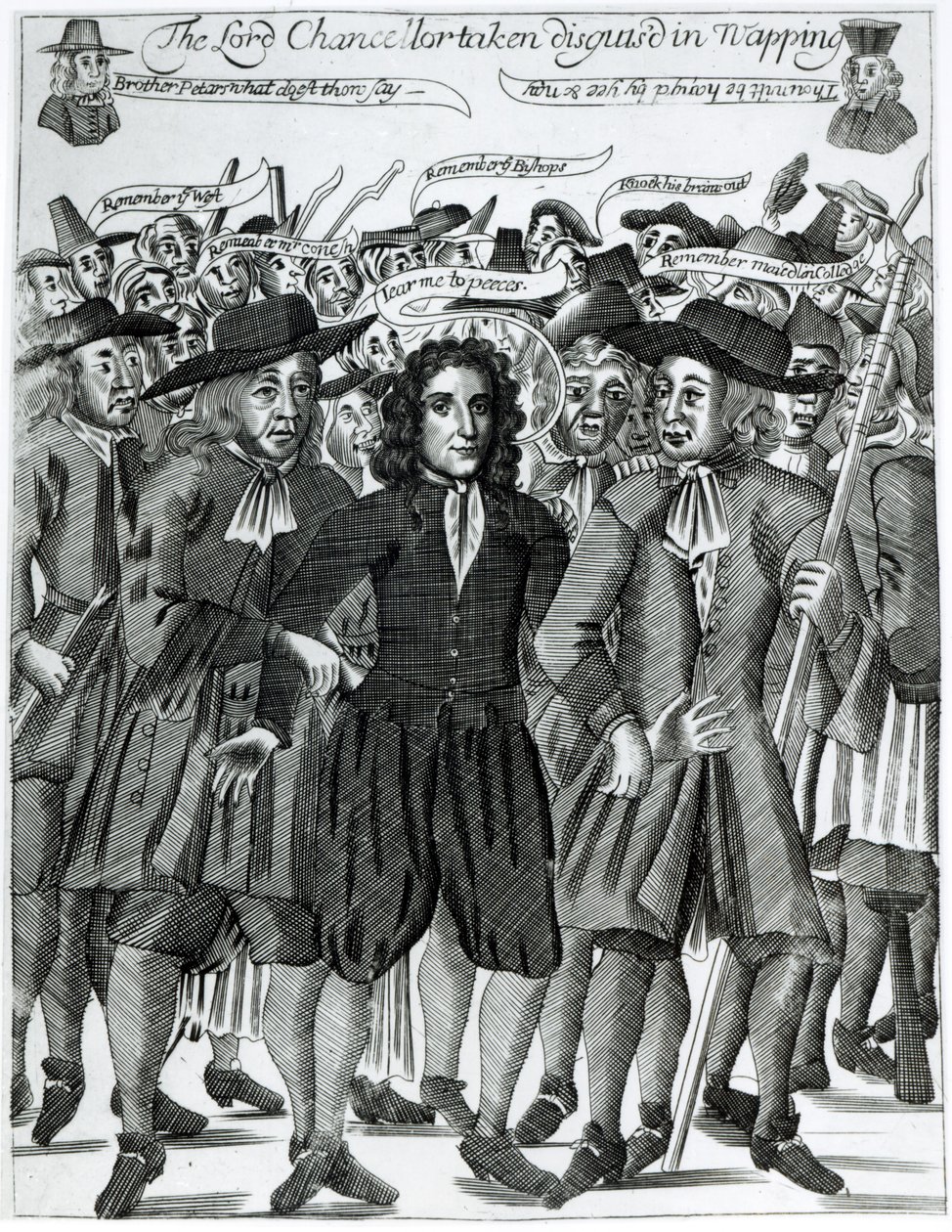 Tuomari Jeffreysin (1648-89) pidätys 1689 tekijältä English School