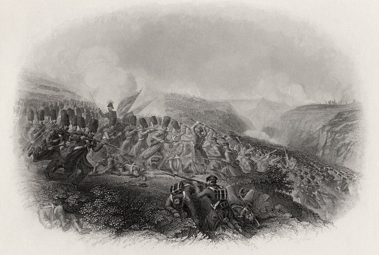 Inkermannin taistelu, vartijoiden panti, 1854 tekijältä English School