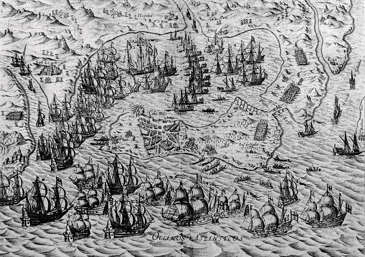 Cadizin valloitus, 21. kesäkuuta 1596 tekijältä English School