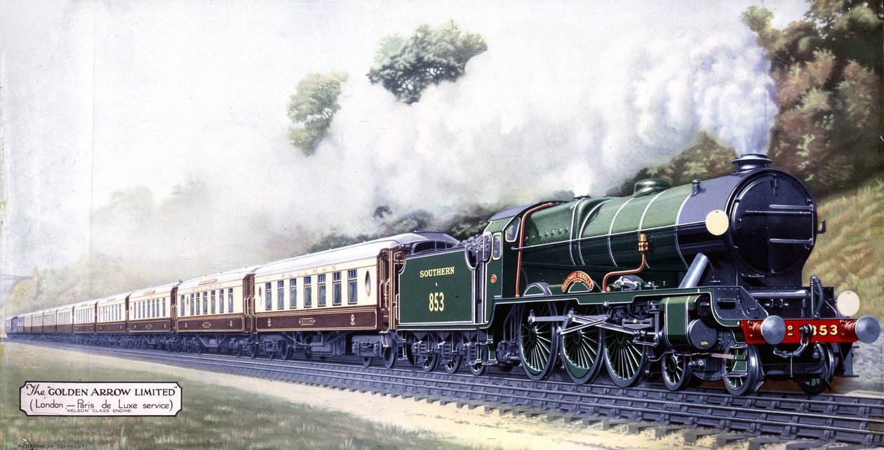 Golden Arrow Limited, London-Paris De Luxe Service, 1900-luku tekijältä English School