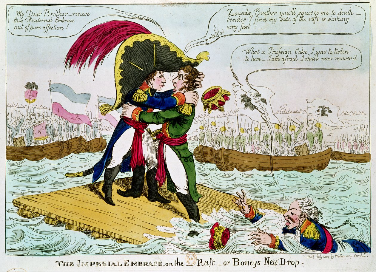 The Imperial Embrace tai Boneys New Drop, julkaisija Walker, Lontoo, heinäkuu 1807. tekijältä English School