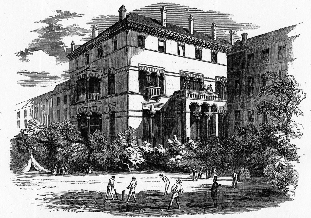 Kildare Street Club, kuvitus The Illustrated London Newsista, 1861 tekijältä English School