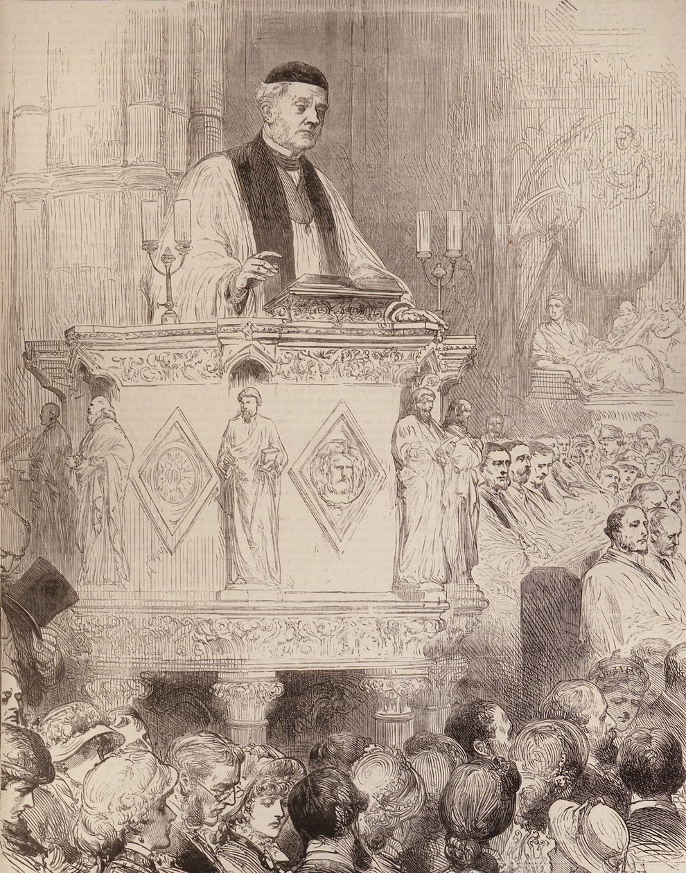 Edesmennyt Dean Stanley: The Illustrated London News", 30. heinäkuuta 1881. tekijältä English School