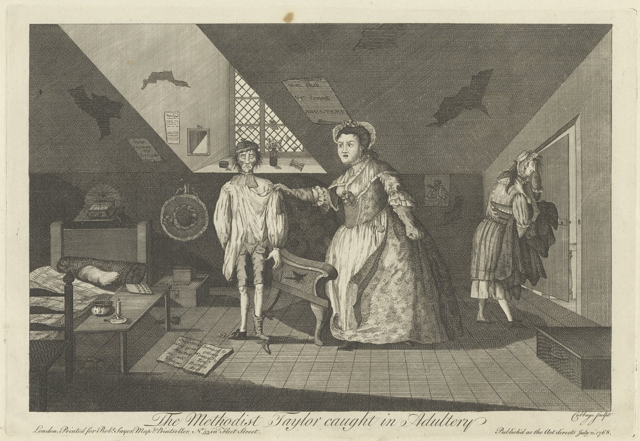 Metodisti Taylor jäi kiinni aviorikoksesta, 1768 tekijältä English School