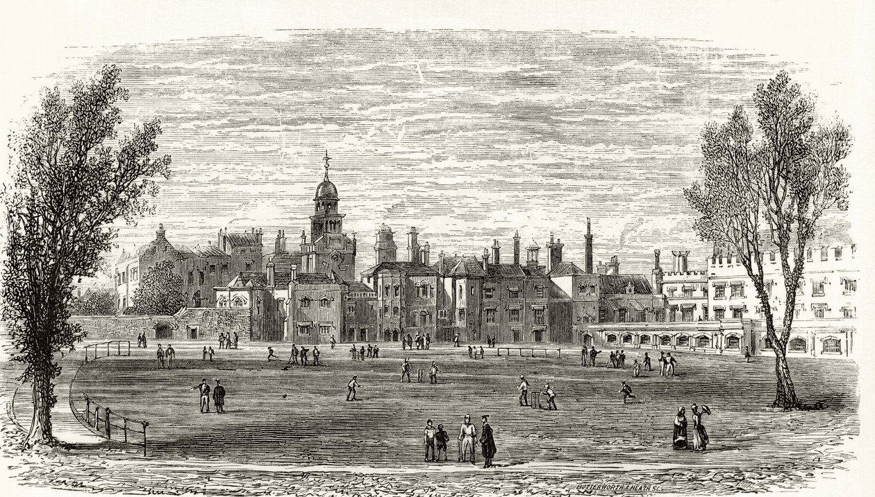 The Old Charterhouse, "London Pictures: Drawn with Pen and Pencil", pastori Richard Lovett, julkaistu 1890 tekijältä English School