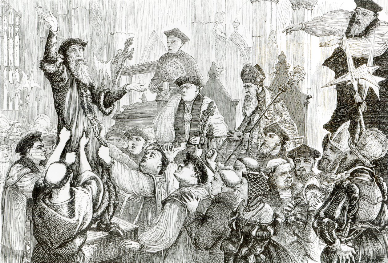 Arkkipiispa Cranmerin (1489-1566) vastalause Oxfordin Pyhän Marian kirkossa (St Mary