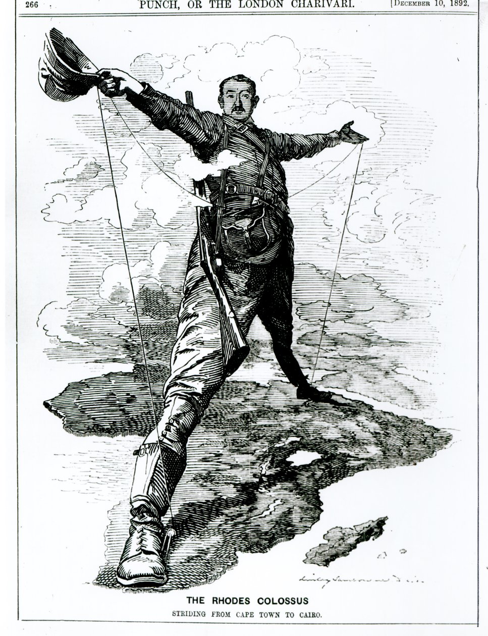 Rhodes Colossus, "Punch", 10. joulukuuta 1892 tekijältä English School