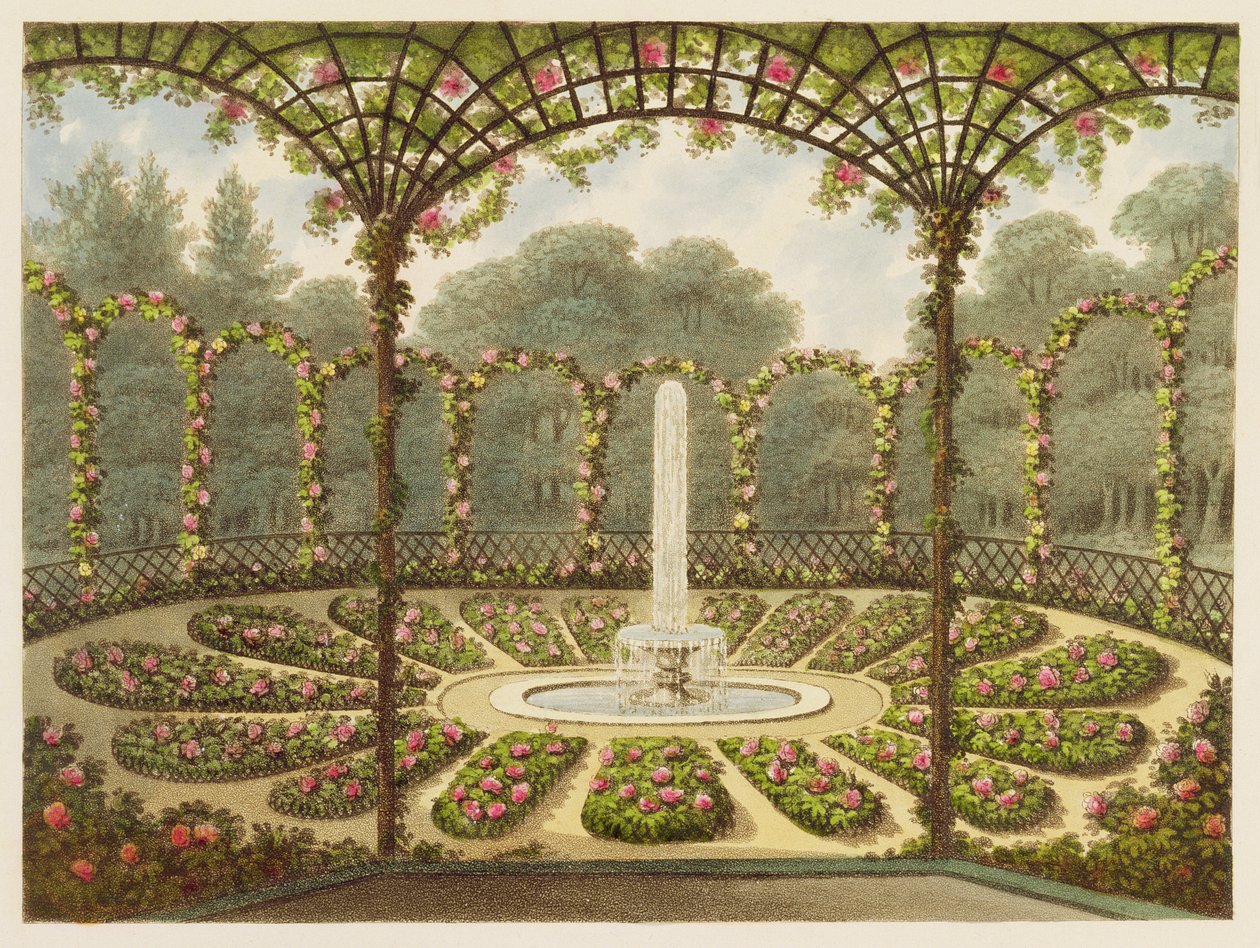 The Rosary at Ashridge, pub. kirjoittanut J. Taylor, 1816 tekijältä English School