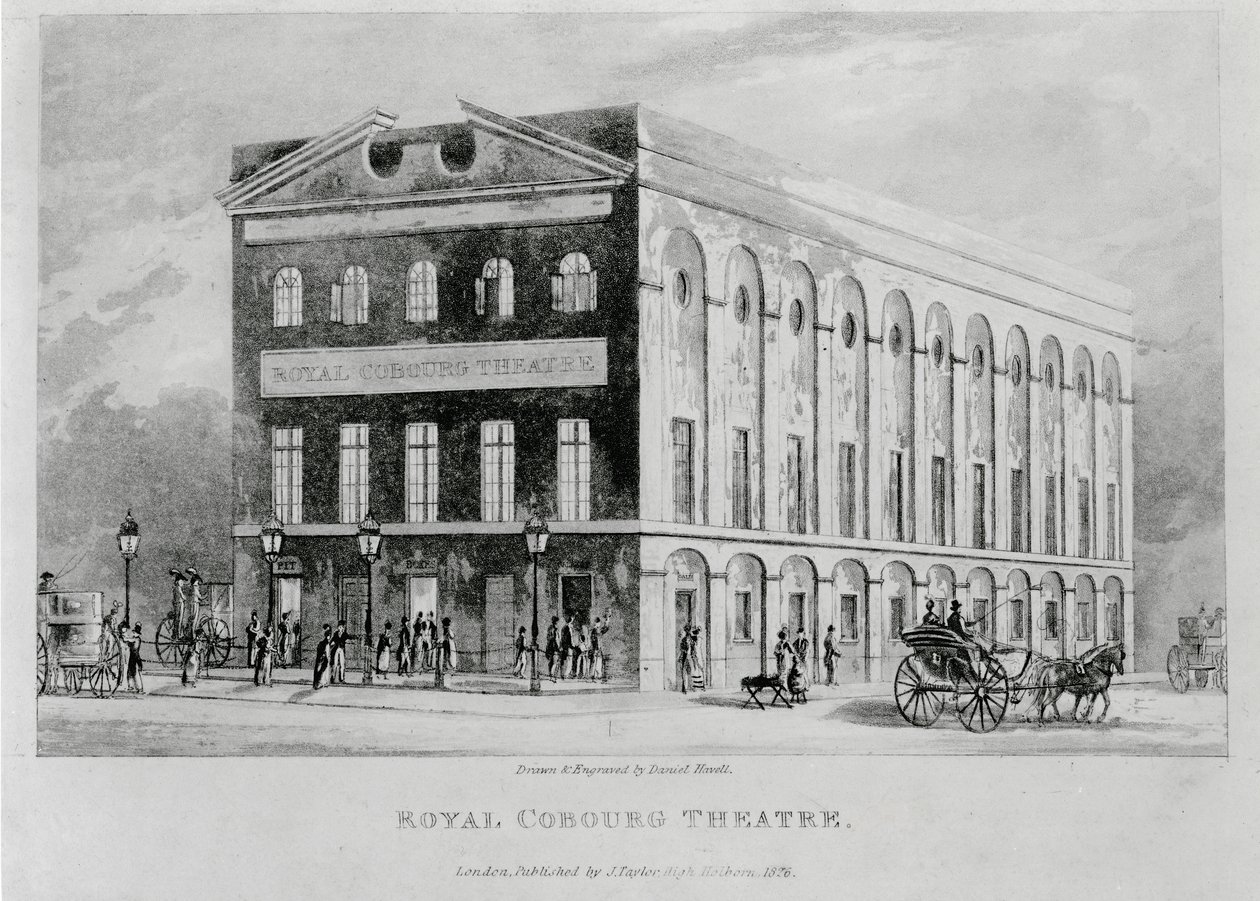 Royal Coburg Theatre, Surrey, 1826 tekijältä English School