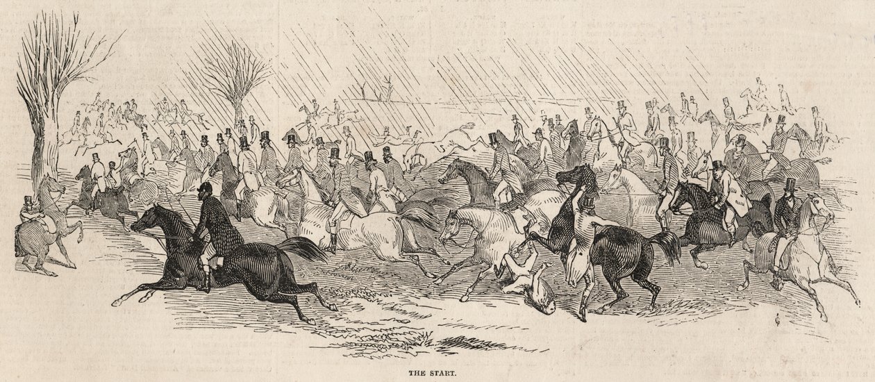 The Start, The Illustrated London News, 5. joulukuuta 1846 tekijältä English School
