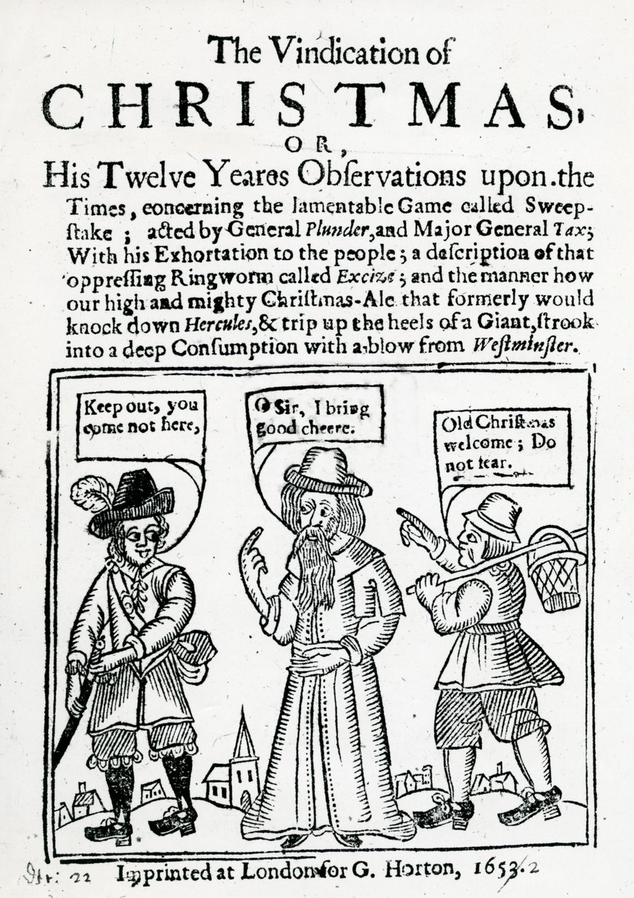 Joulun kunnianosoitus, 1653 (puupiirros ja kohopaino) tekijältä English School