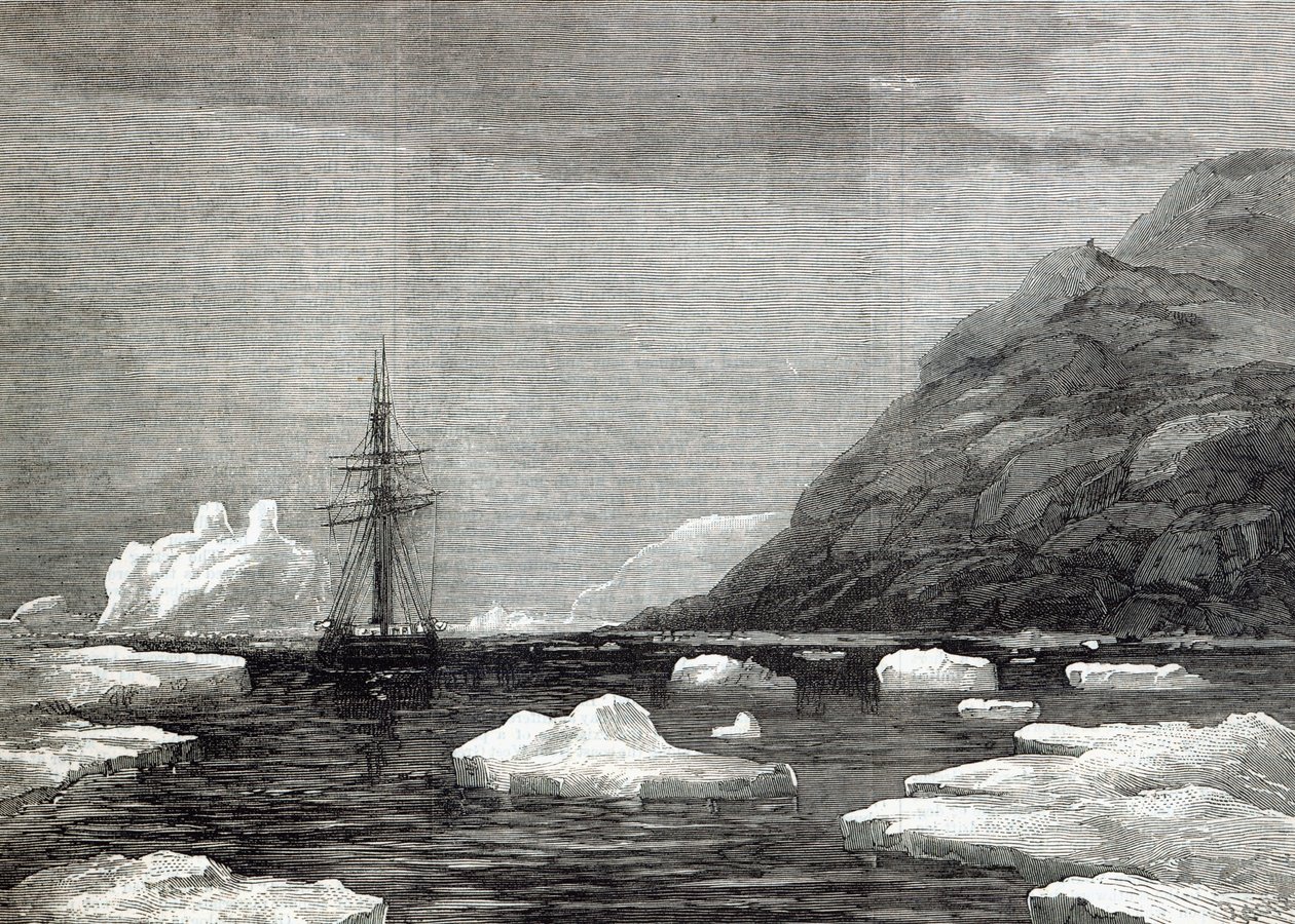 Pandoran risteily: Saapuminen Cape Isabellalle, "The Illustrated London News", 1876 tekijältä English School