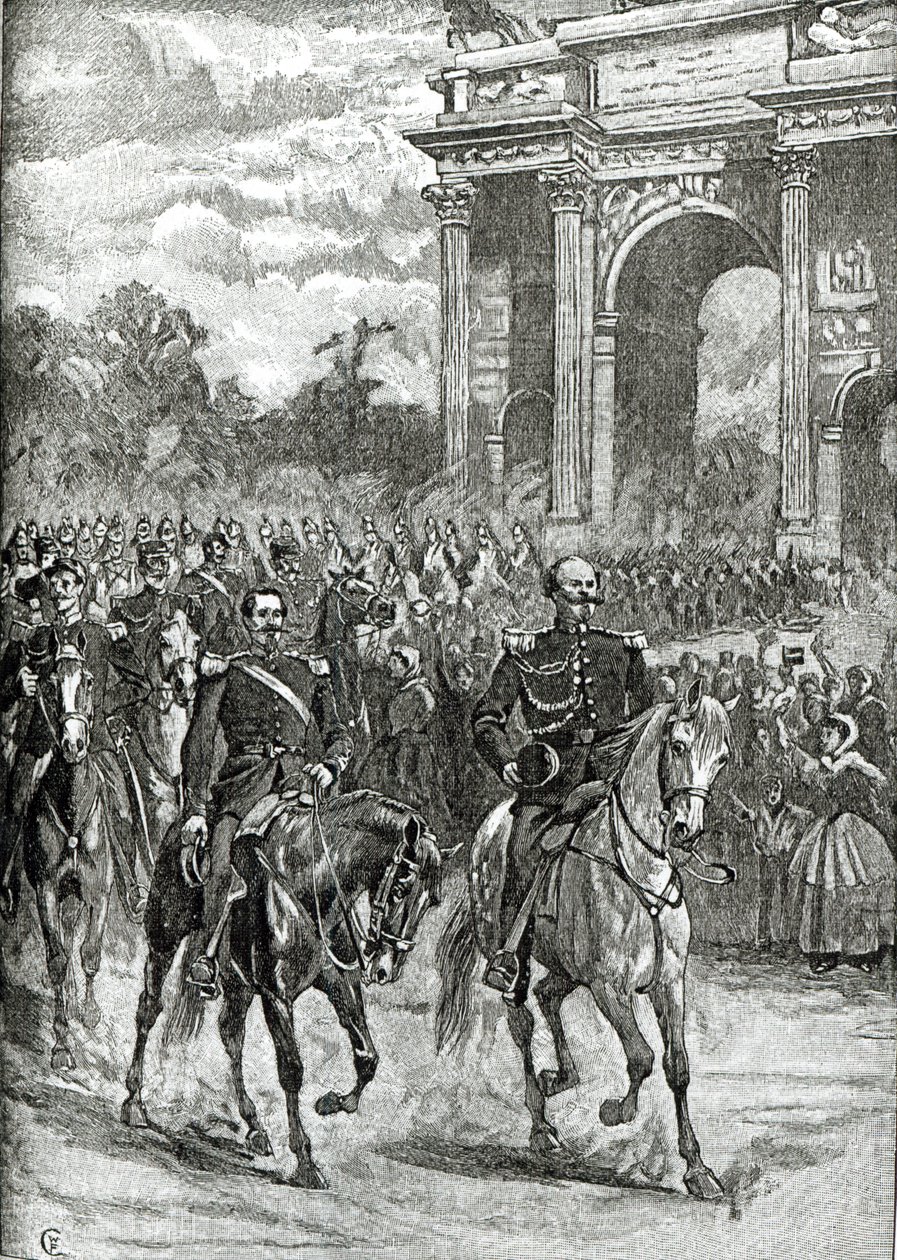 Napoleon III:n ja Victor Emmanuelin tulo Milanoon tekijältä English School