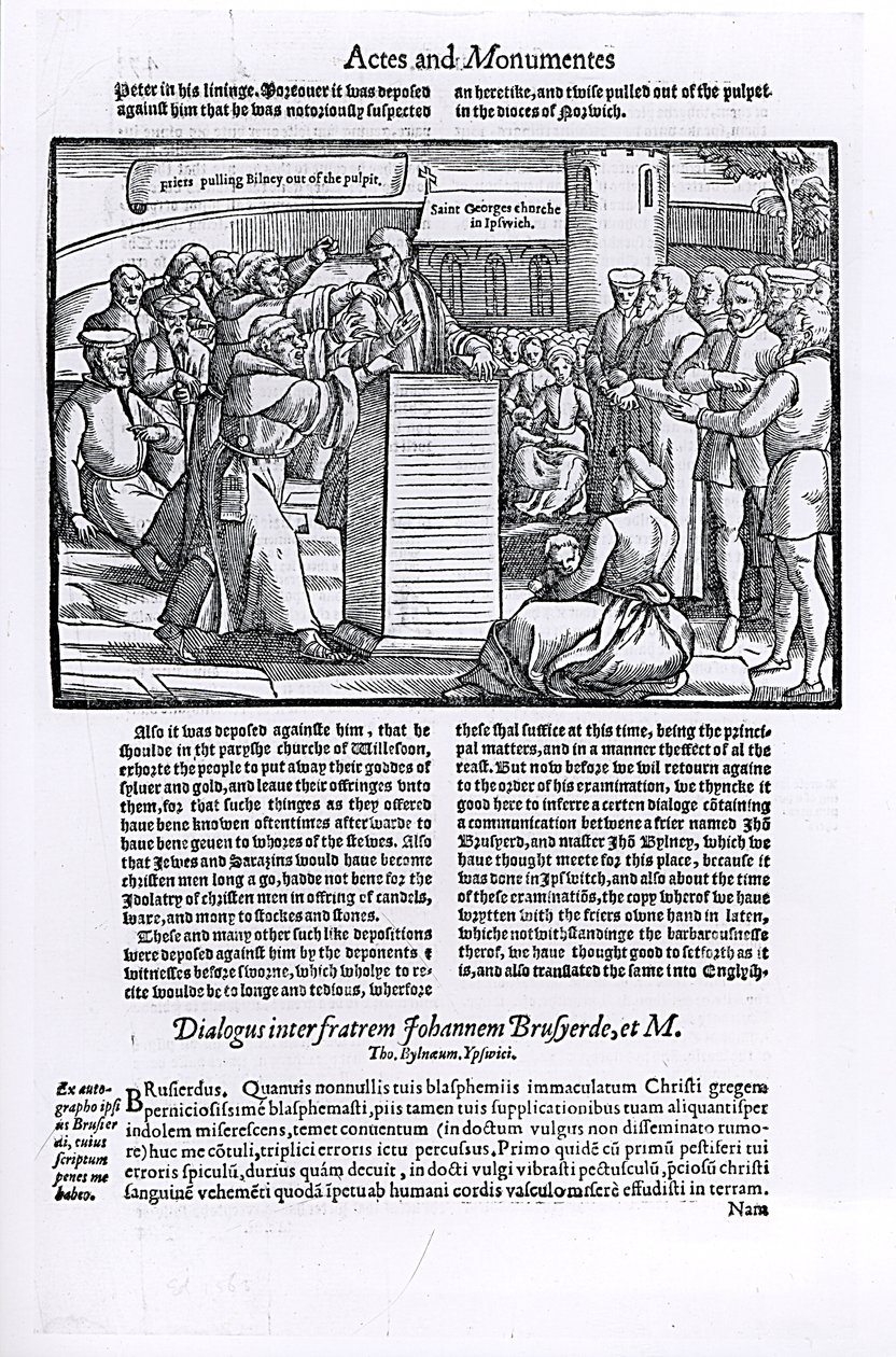 Thomas Bilney (k. 1531) on vedetty saarnatuolista teoksesta "Aktiot ja monumentit" tekijältä English School