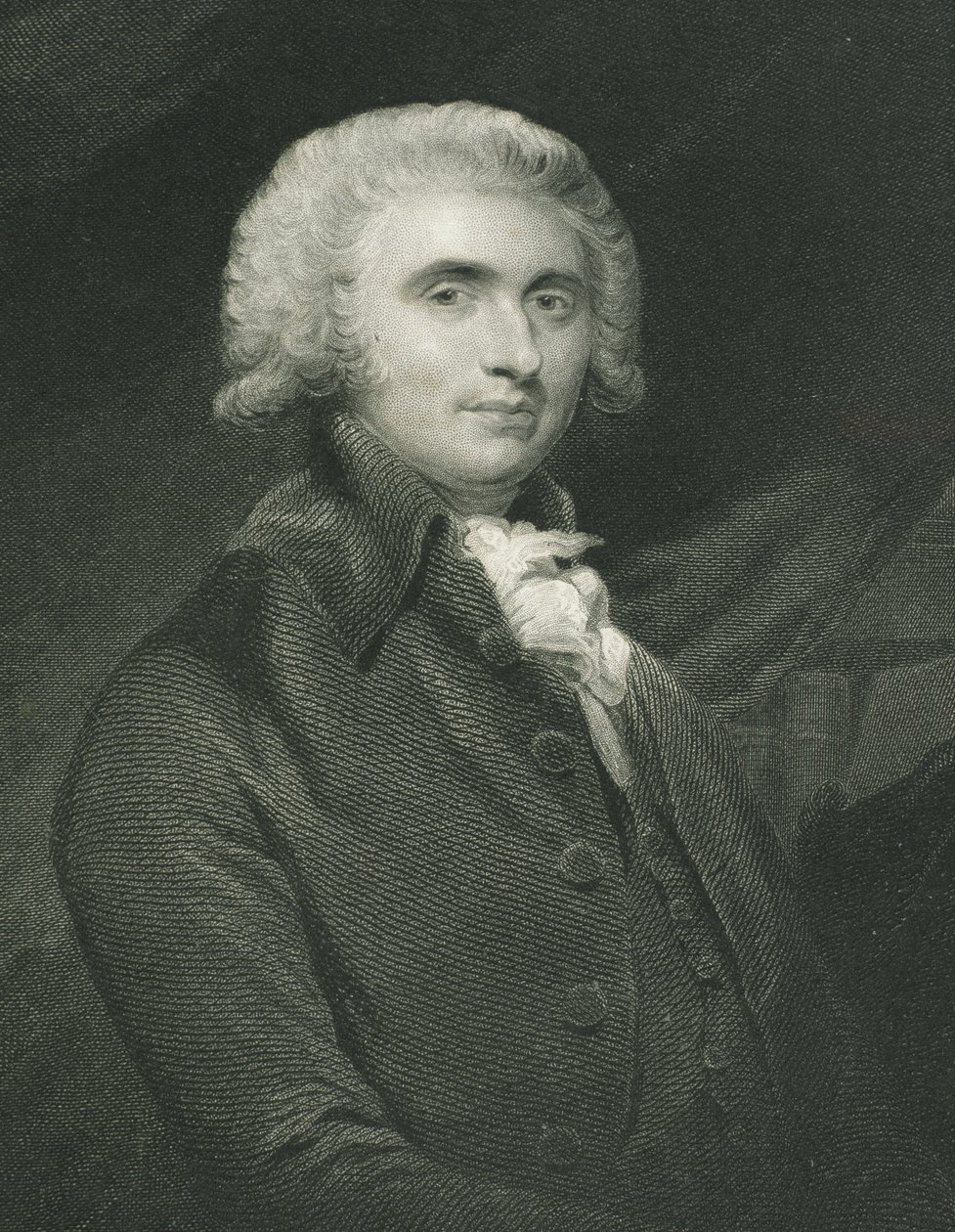 Thomas Erskine (1750-1823) Restormelin ensimmäinen paroni, "Gallery of Portraits" -julkaisusta, julkaistu vuonna 1833 tekijältä English School