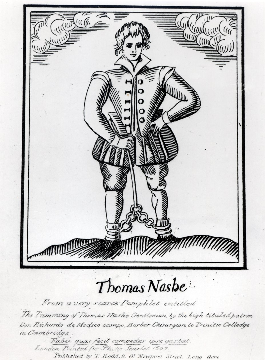 Thomas Nashe (1567-n. 1601), pamfletista, pubista. vuonna 1597 tekijältä English School