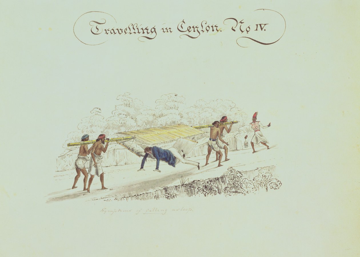 Matkustaminen Ceylonissa nro IV, n. 1835 tekijältä English School