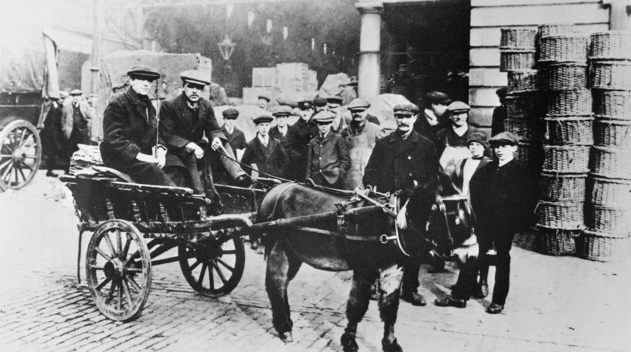 Näkymä Covent Garden Marketille, 1900 tekijältä English School