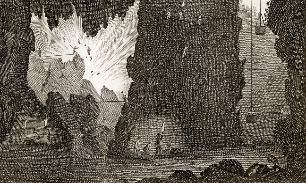 Näkymä rautakaivoksesta, n. 1783 tekijältä English School